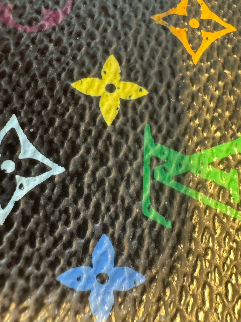 Louis Vuitton Monogram Multicolor Sarah Black Murakami Wallet w/COA